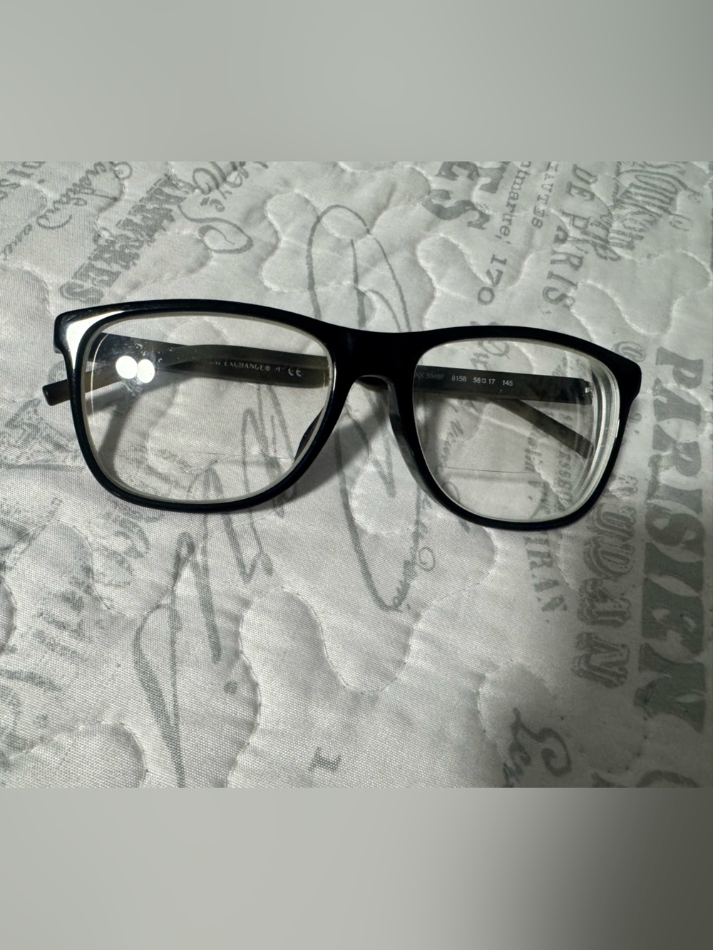 Armani Exchange Black Eyewear Temple Arm